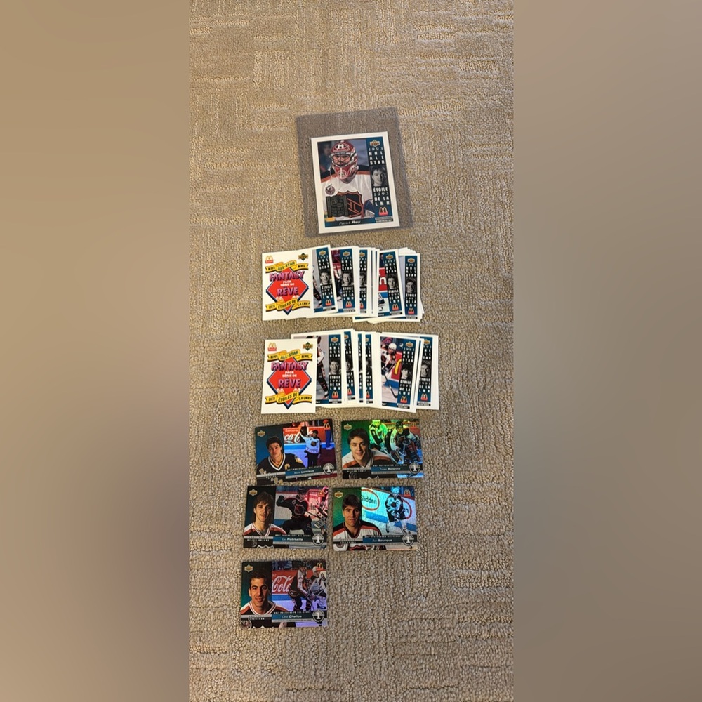 Selling 1993 McDonald’s Upper Deck Complete Set with Jumbo Patrick Roy